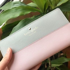 Kate Spade Grand Street Stacy Wallet, two tone